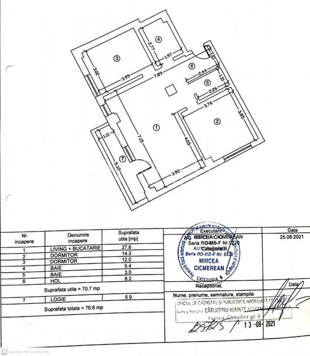 Apartament 3 camere, Tomis plus