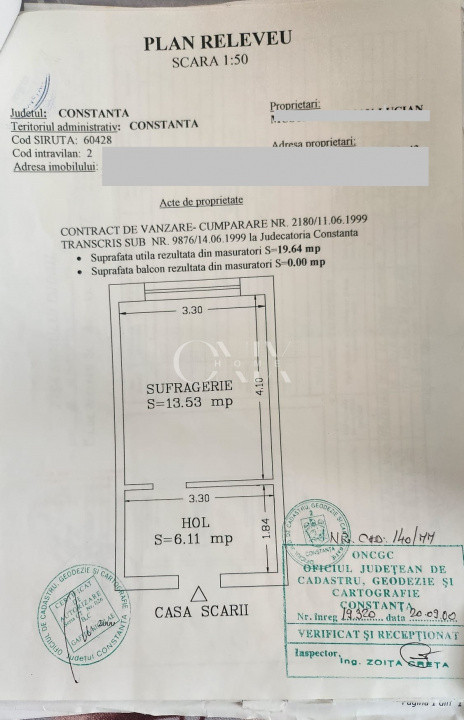 Garsoniera Cet 20 mp