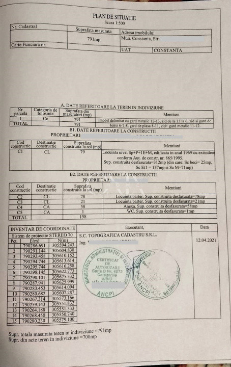 Casa P+ 1E+ Mansarda zona inel II, teren 791 mp