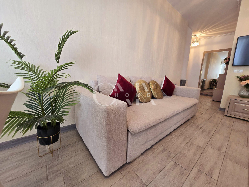 Locuința perfectă: 3 camere mobilate, cu vedere frontală superbă