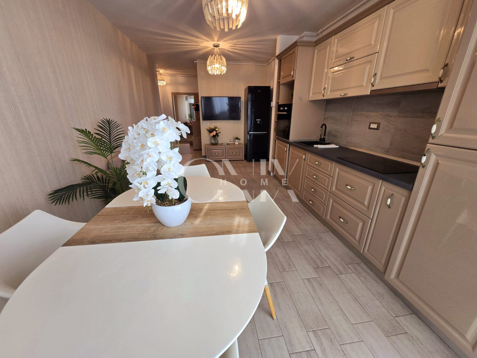 Locuința perfectă: 3 camere mobilate, cu vedere frontală superbă