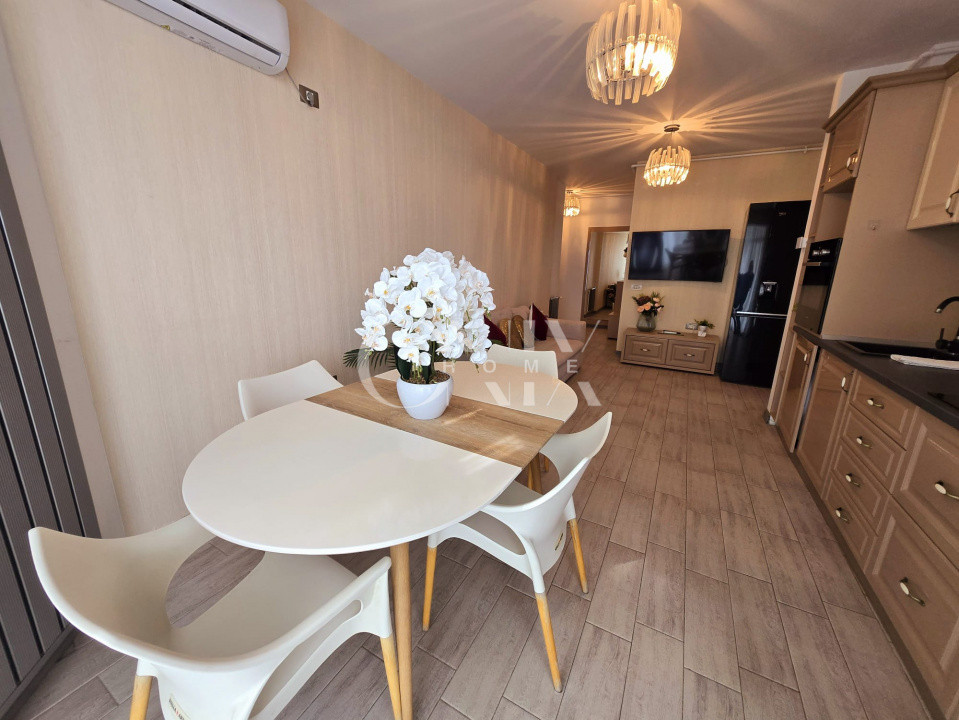 Locuința perfectă: 3 camere mobilate, cu vedere frontală superbă