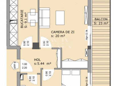 Apartament 2 camere, finalizat 0% comision